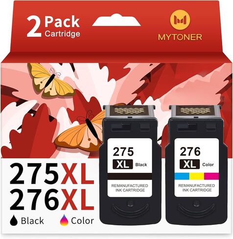 MYTONER PG-275XL CL-276XL Replacement for Canon 275 and 276 Ink Cartridge Cannon Ink 275 276 Black Color Combo Pack for Pixma TS3700 TS4720 TS3522 TS3722 TS3500 TR4722 TR4700 Printer in Saudi Arabia