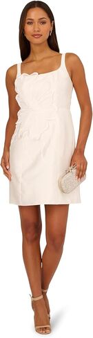 Adrianna Papell Women's Beaded Petal Mikado Dress in Saudi Arabia