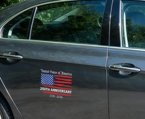 250 Anniversary USA Car Window Decal Stickers - Patriot Eagle Statue of Liberty Vinyl Decal for Car Truck Laptop Bumper Sticker 250 Years USA Independence Day Car Decal 2-Pack in Saudi Arabia