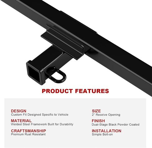 APS Rear Towing Hitch Receiver, Class 3 Trailer Hitch Compatible with Toyota Tacoma 1995-2004 in Saudi Arabia