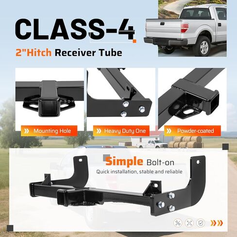 وصلة ربط المقطورة من الفئة 4، جهاز استقبال 2 بوصة متوافق مع جهاز استقبال وصلة المقطورة Ford F-150 2009-2014 in Kuwait