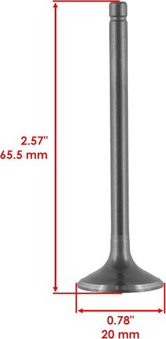 Caltric Cylinder Head Intake Exhaust Valve Kit Compatible with Honda CRF70F 2004-2012 in Saudi Arabia