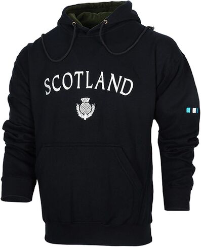 سويت شيرت بقلنسوة من Malham USA Scotland Scottish Thistle (كحلي، XXX-Large) in Kuwait