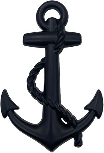 Chrome Metal Anchor Emblem Anchor Car Badge, 3D Nautical Metal Automotive Decal Sticker for Trunk Truck SUV Boat Van Vehicle Exterior Accessories (Chrome) in Saudi Arabia