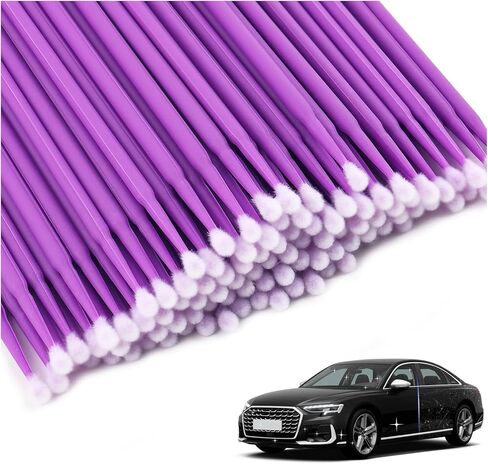 100PCS Mini Car Touch Up Paint Brushes,Single-Use Micro Brushes for Fine Detail Car Paint Scratch Repair,Portable Micro Applicator Brush Cars Accessories for Paints Chip Repair in Saudi Arabia