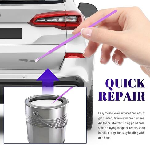 100PCS Mini Car Touch Up Paint Brushes,Single-Use Micro Brushes for Fine Detail Car Paint Scratch Repair,Portable Micro Applicator Brush Cars Accessories for Paints Chip Repair in Saudi Arabia