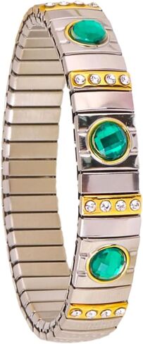 سوار أنيق من أحجار الراين قابل للتمدد سوار جميل قابل للتمدد مع أساور أنيقة من أحجار الراين لمحبي الموضة in Kuwait