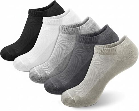 Hercicy 5 Pairs Flax Linen Ankle Socks for Men Women Quick Drying Mesh Thin Breathable Natural Organic Linen Socks in Saudi Arabia
