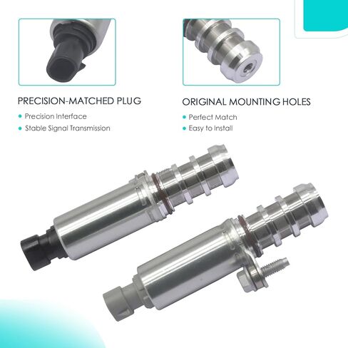 2PCS Engine Variable Valve Timing (VVT) Solenoid-INTAKE Compatible With BUICK CHEVROLET GMC PONTIAC SATURN LACROSSE REGAL VERANO CAPTIVA SPORT COBALT EQUINOX Replaces 12578517 12597882 12646783 06-16 in Saudi Arabia