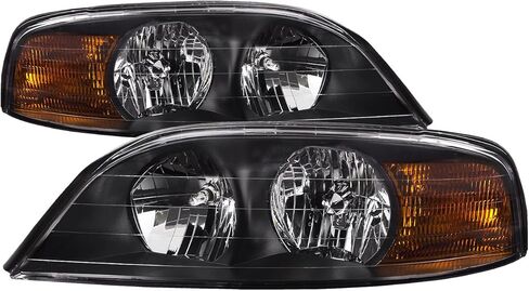 HEADLIGHTSDEPOT Halogen Headlights Compatible With Newmar Dutch Star 2002-2005 Motorhome RV Includes Left Driver and Right Passenger Side Headlamps in Saudi Arabia