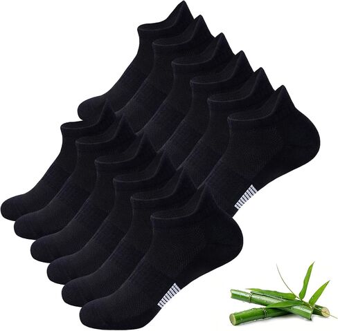 Ankle Socks for Women, 6 Pairs Breathable Bamboo Viscose Low Cut Thin Socks,Moisture Wicking Casual Sports Running in Saudi Arabia