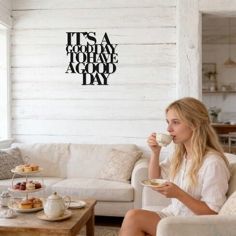 LumDecor Black Metal Wall Art Inspirational Motivational Wall Decor, Large Modern Positive Affirmations Metal Wall Art Work for Home Office Living Room Bedroom Kitchen Bathroom, Encouragement Gifts in Saudi Arabia