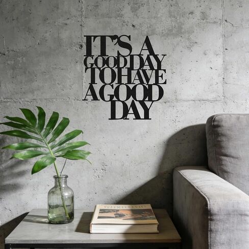 LumDecor Black Metal Wall Art Inspirational Motivational Wall Decor, Large Modern Positive Affirmations Metal Wall Art Work for Home Office Living Room Bedroom Kitchen Bathroom, Encouragement Gifts in Saudi Arabia