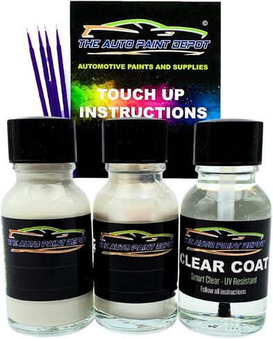 Auto Paint Depot Touch Up Paint for Hyundai Accent,Kona,Veloster-Chalk White P6W Tri-Coat (All Years, All Models) Half Ounce with Clear Coat in Saudi Arabia
