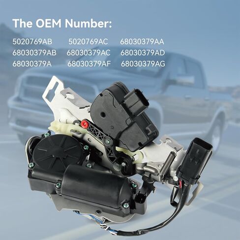 68030379AG 68030379AA Rear Left Door Lock Latch Actuator Fit for Chrysler Town & Country 2008-2015,Dodge Grand Caravan 2008-2018,Ram C/V 12-14 Rear Driver Side Door Latch Assembly 5020769AB,5020769AC in Kuwait