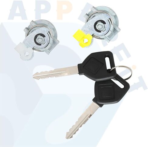 أسطوانات قفل الباب ومفاتيح لمقبض الباب الخارجي متوافقة مع شاحنة Freightliner Truck Cascadia 2007-2017، M2 100 2002-2006، M2 106 2002-2017، M2 112 2003-2017 أجزاء إصلاح الباب in Kuwait