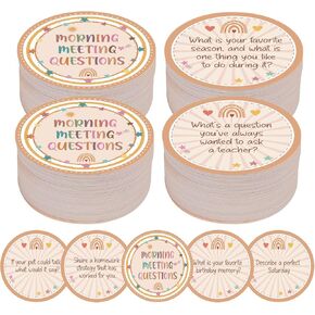 150 Morning Meeting Chips for Kids Classroom Question Cards Student Response Card Conversation Starter for PreK Teacher Student Icebreaker Activity Communication Listening Vocabulary Skill Improve in Kuwait