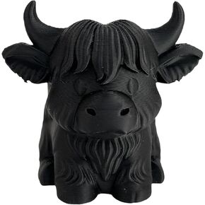 Tizee Highland Cow Pen Holder & Pencil Organizer - Adorable 3D Printed Desk Decor for Home, Office, and Classroom (Brown) in Kuwait