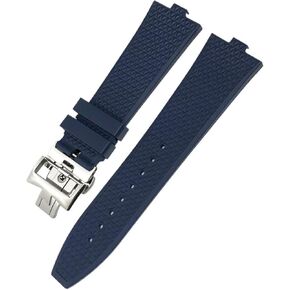 24x7 mm Convex Type Fluoros Rubber Watch bands Fit For Vacheron Constantin Overseas Quick Change Device Blue Whtie Black Orange Strap in Kuwait