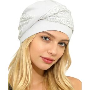 Chemo Headwear for Women Knot Beanies with Stretch Elastic Turbans Soft Cancer Hats Head Coverings Scarf Headwraps in Kuwait