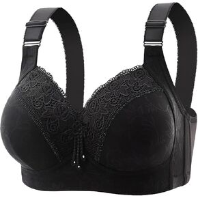 Bras for Older Women No Underwire Plus Comfort Bra Full Coverage Vest Style Bras Cotton Push Up Thin Soft Underwear in Kuwait