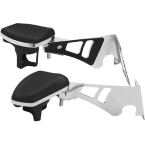 TCT-MOTORPARTS Adjustable Rear Passenger Arm Rests w/Drink Holder Fit For 1997-2013 Harley Touring Electra Street Glide Road King in Kuwait