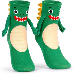 Dinosaur Crazy Holding Hands Socks for Kids 3-12 Funny 3D Arms and Back Spikes Silly Crazy Wacky Animal Crew Socks for Boys Girls Stocking Stuffers in Kuwait
