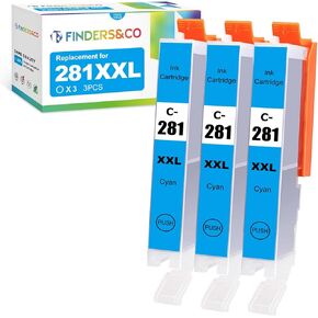 CLI-281 XXL Cyan Ink Tank Replacement for 281 C Ink Work with Canon PIXMA TS6320 TR7520 TS8120 TS8320 TR8520 TR8620 Printer (3X 281XXL Cyan) in Kuwait