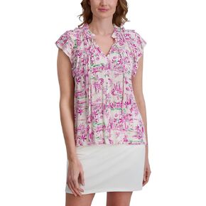 Stella Parker Women's Blouse – Flowy Lightweight Top for Casual, Work, Travel, Or Resort Wear in Kuwait