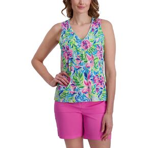 Stella Parker Women's V-Neck Blouse – Flowy Lightweight Top for Casual, Work, Travel, Or Resort Wear in Kuwait