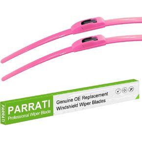 جودة OEM 22 بوصة + 21 بوصة شفرات ممسحة الزجاج الأمامي PARRATI Premium لجميع المواسم باللون الوردي الساخن (مجموعة من 2) in Kuwait