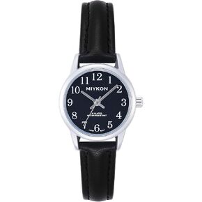 Miykon Dainty Minimalist Dress Watches for Women – Small Easy Reader Analog Watch with Genuine Leather Strap and Second Hand – Japanese Quartz, Waterproof to 100ft in Kuwait