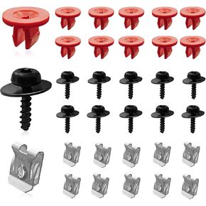 10 Sets T30 Engine Splash Shield Guard Undertray Cover Screws Bolt Nut Clip Kit, Compatible with Ford Focus Connect Lincoln MKC Fusion Escape Explorer C-Max Transit in Kuwait