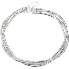 Chunky Gold Snake Chain Choker for Women Stainless Steel Layered Collar Necklace Punk Gothic Y2K Statement Jewelry Gift in Saudi Arabia