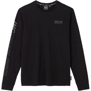 Indian Motorcycle Men's IMC 1901 Sleeve Print Longsleeve T-Shirt, Black in Kuwait