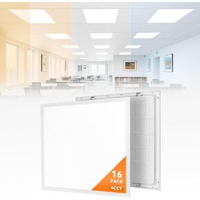8 عبوات 2 × 2 ضوء لوحة مسطحة LED، ضوء سقف إسقاط 0-10 فولت قابل للتعتيم، 30/40/50 وات قابلة للتحديد، 3000 ك/4000 ك/5000 ك/6000 ك قابلة للتبديل، إضاءة خلفية، للمكتب، المتجر، 120-277 فولت، مدرج في قائمة ETL in Kuwait