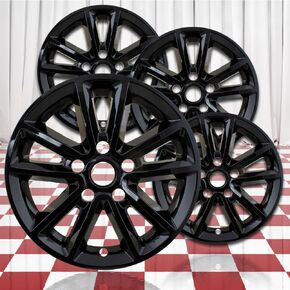 Gloss Black 17in Wheel Skin Overlays for Dodge Journey 2014-2019 [4pc] in Kuwait