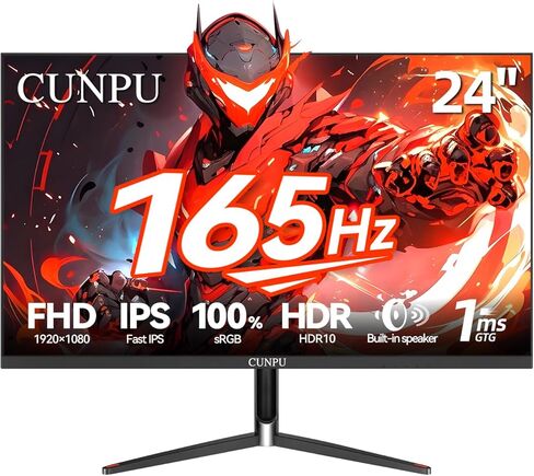 Pink Computer Monitor, 27 inch 1080p 165Hz (Supports 144Hz) Kawaii Gaming Monitor, VA Panel 1500R Curved PC Monitor, AMD Free-Sync, Built-in Speaker, Tilt Adjustment, HDMI, DisplayPort, R27FP in Saudi Arabia