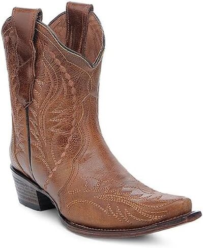 Circle G Women's Western Booties Snip Toe - L6247 9 M US in Saudi Arabia