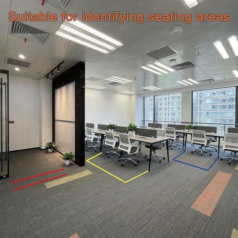 12Roll 315 Feet Carpet Marking Strip for Classrooms Nylon Carpets OfficesCarpet Strip Tape Floor Spots Dots for School Teachers, Bright Colors, and Tear Off Without Leaving Any Marks in Saudi Arabia
