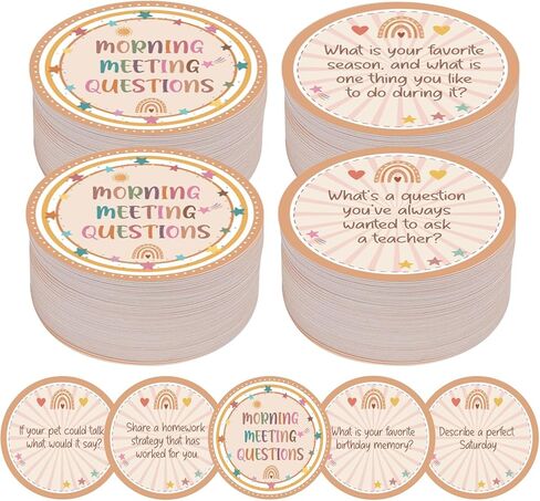 150 Morning Meeting Chips for Kids Classroom Question Cards Student Response Card Conversation Starter for PreK Teacher Student Icebreaker Activity Communication Listening Vocabulary Skill Improve in Kuwait