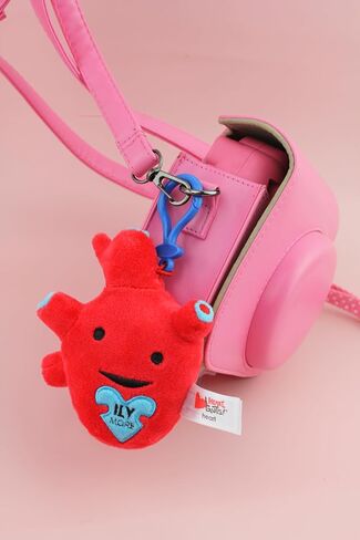 I Heart Guts Heart Organ Plushie Bag Charm | 4" Cute Mini Plush Keychain | Heart Surgery Gift | Med Student Gift | Anatomical Heart Toy | Valentine’s Day | Get Well Gift for Cardiac Patients in Saudi Arabia