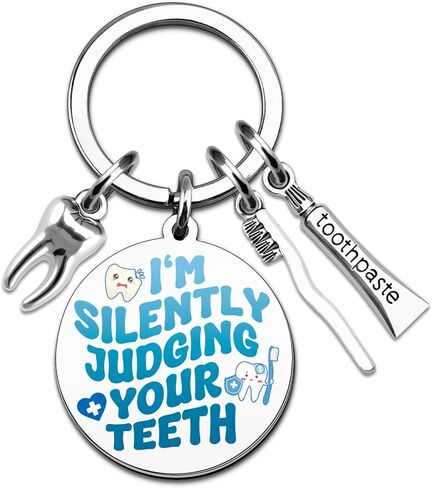 مساعد الأسنان اكسسوارات الأسنان المفاتيح صحة الأسنان هدايا طبيب الأسنان هدايا للنساء الرجال طالب التخرج التقاعد هدية عيد ميلاد لطبيب الأسنان in Kuwait