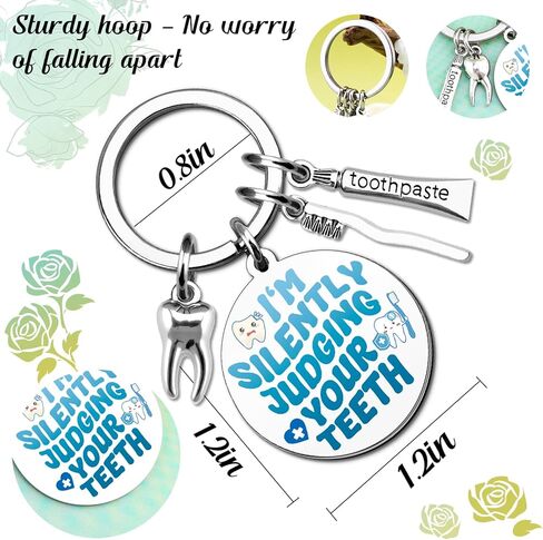 مساعد الأسنان اكسسوارات الأسنان المفاتيح صحة الأسنان هدايا طبيب الأسنان هدايا للنساء الرجال طالب التخرج التقاعد هدية عيد ميلاد لطبيب الأسنان in Kuwait