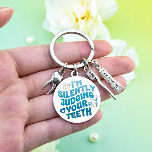 مساعد الأسنان اكسسوارات الأسنان المفاتيح صحة الأسنان هدايا طبيب الأسنان هدايا للنساء الرجال طالب التخرج التقاعد هدية عيد ميلاد لطبيب الأسنان in Kuwait