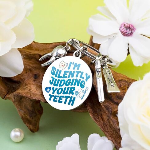 مساعد الأسنان اكسسوارات الأسنان المفاتيح صحة الأسنان هدايا طبيب الأسنان هدايا للنساء الرجال طالب التخرج التقاعد هدية عيد ميلاد لطبيب الأسنان in Kuwait