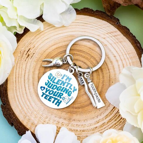 مساعد الأسنان اكسسوارات الأسنان المفاتيح صحة الأسنان هدايا طبيب الأسنان هدايا للنساء الرجال طالب التخرج التقاعد هدية عيد ميلاد لطبيب الأسنان in Kuwait