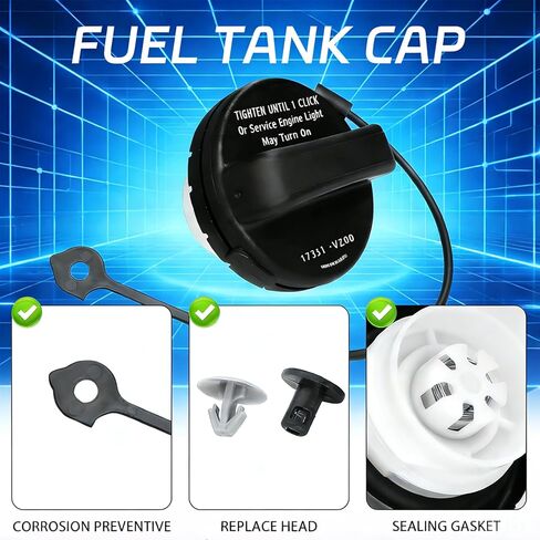 Fuel Tank Cap Gas Cap, Compatible with Nissan 2013-2018 Altima, 2012-2019 Frontier, 2015-2020 Murano, 2013-2019 Pathfinder, 2012-2019 Versa, Infiniti JX35 QX60, Replace# 17251-3JA0A in Kuwait