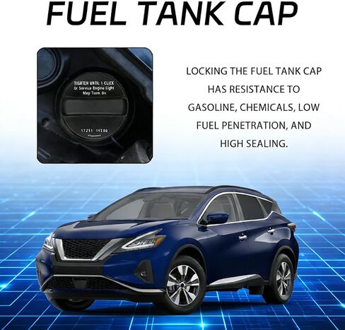 Fuel Tank Cap Gas Cap, Compatible with Nissan 2013-2018 Altima, 2012-2019 Frontier, 2015-2020 Murano, 2013-2019 Pathfinder, 2012-2019 Versa, Infiniti JX35 QX60, Replace# 17251-3JA0A in Kuwait