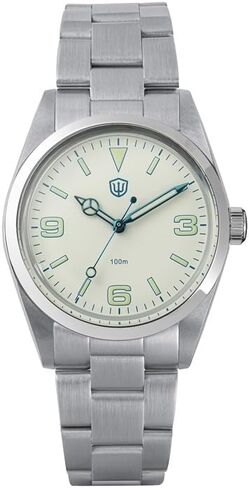 watchdives WD1016 VH31 Sweep Quartz Watch - Men Watches 37mm Dial Stainless Steel Wristwatch Luminous Waterproof 100M in Kuwait